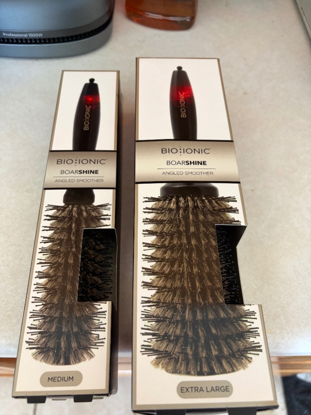 Bio Ionic Nano ionic medium & xlarge boar brushes